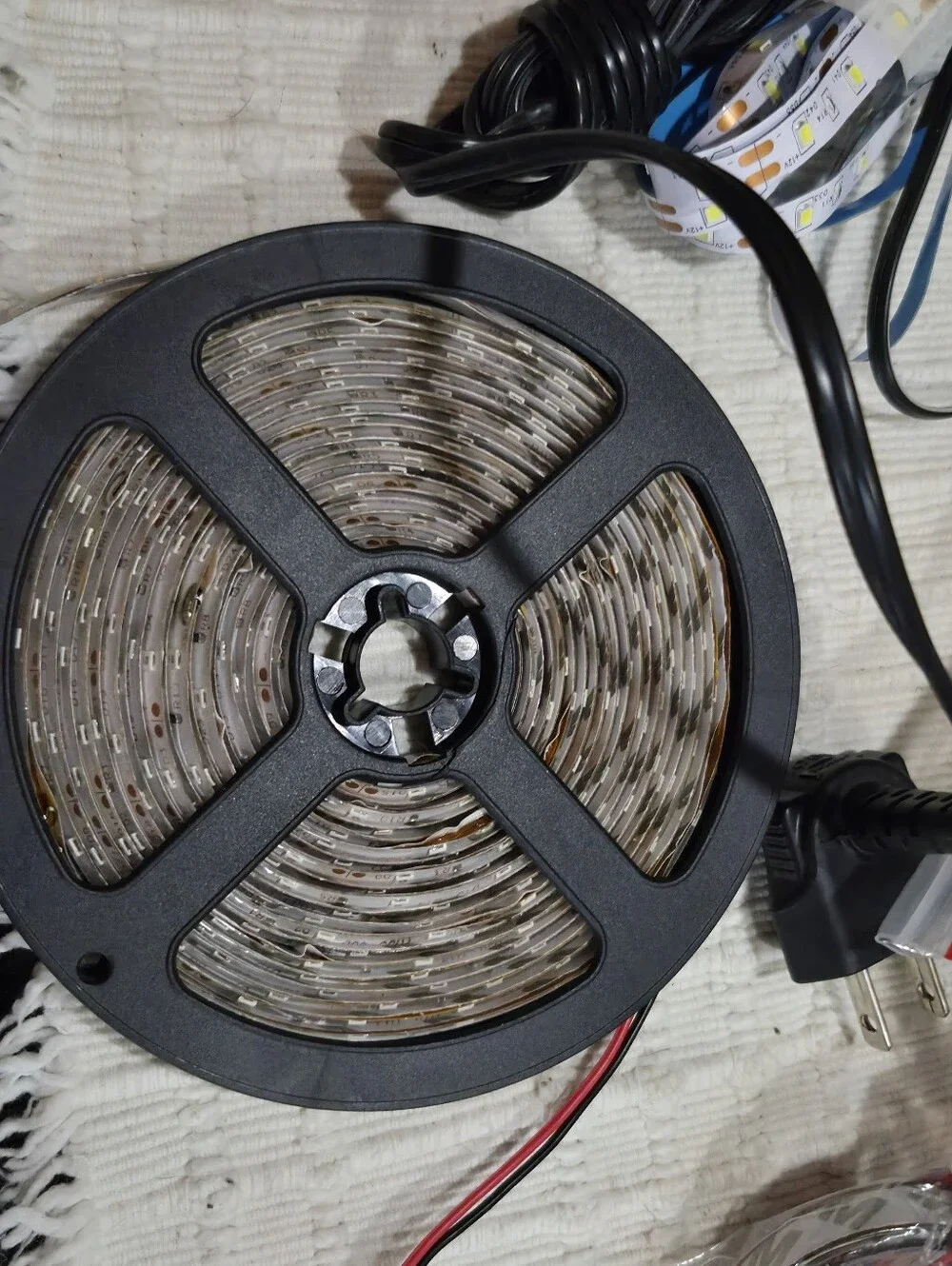 Lowest ..LED Strip Light Kit with Power Adapter - Black Lot